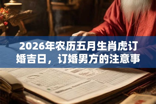 2026年农历五月生肖虎订婚吉日，订婚男方的注意事项