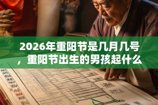 2026年重阳节是几月几号，重阳节出生的男孩起什么名字合适
