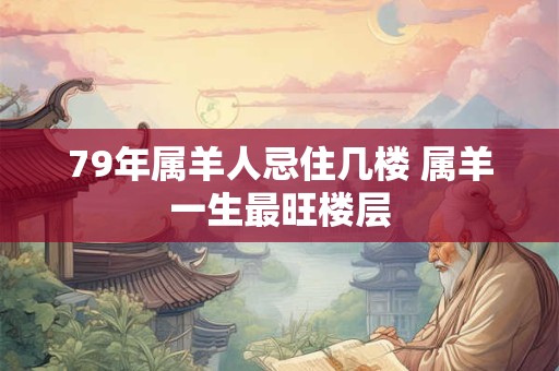 79年属羊人忌住几楼 属羊一生最旺楼层