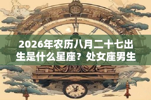 2026年农历八月二十七出生是什么星座？处女座男生是什么性格？