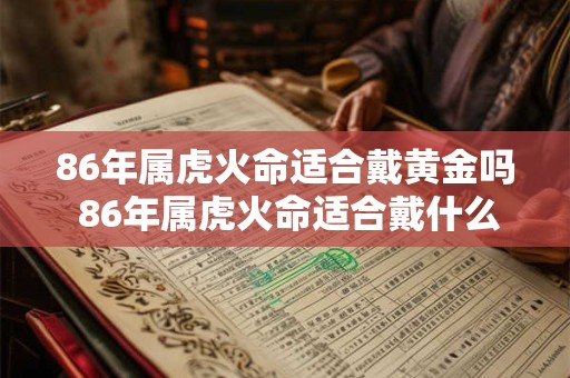 86年属虎火命适合戴黄金吗 86年属虎火命适合戴什么饰品