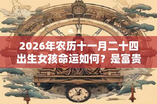 2026年农历十一月二十四出生女孩命运如何？是富贵命吗？