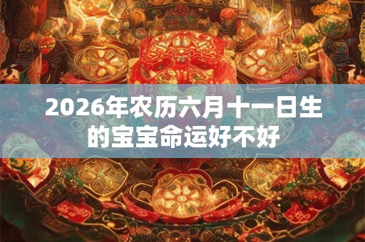 2026年农历六月十一日生的宝宝命运好不好