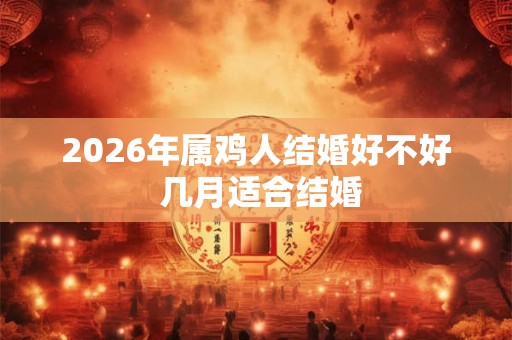 2026年属鸡人结婚好不好 几月适合结婚