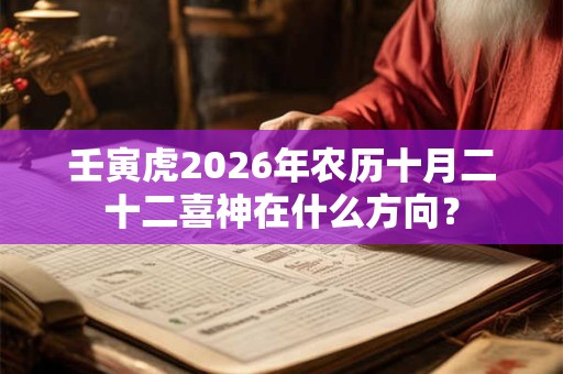 壬寅虎2026年农历十月二十二喜神在什么方向？