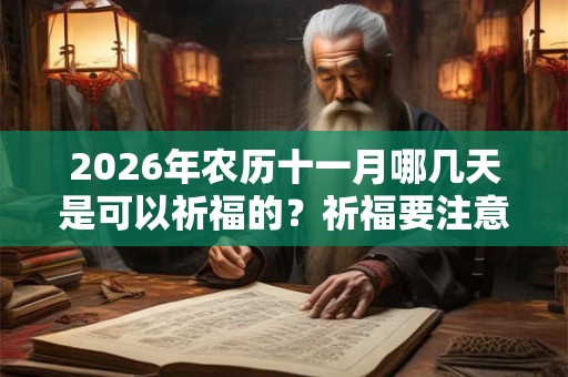 2026年农历十一月哪几天是可以祈福的？祈福要注意什么？