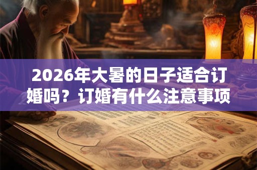 2026年大暑的日子适合订婚吗？订婚有什么注意事项？