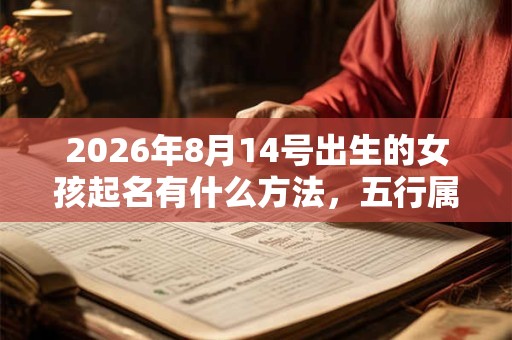 2026年8月14号出生的女孩起名有什么方法，五行属什么