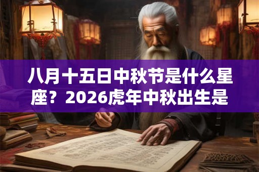 八月十五日中秋节是什么星座？2026虎年中秋出生是处女座吗
