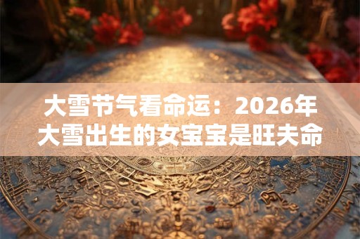 大雪节气看命运：2026年大雪出生的女宝宝是旺夫命吗