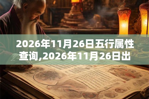 2026年11月26日五行属性查询,2026年11月26日出生五行属什么