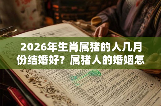 2026年生肖属猪的人几月份结婚好？属猪人的婚姻怎么样？