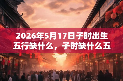 2026年5月17日子时出生五行缺什么，子时缺什么五行