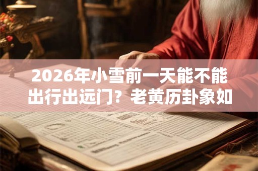 2026年小雪前一天能不能出行出远门？老黄历卦象如何？