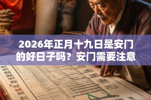 2026年正月十九日是安门的好日子吗？安门需要注意什么？