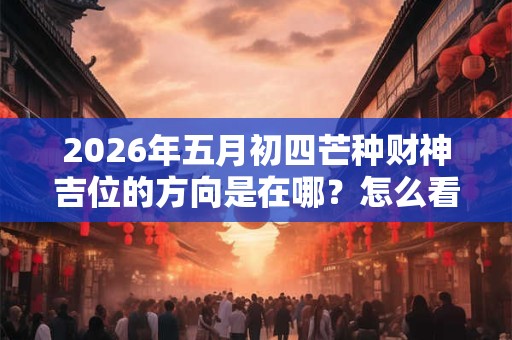 2026年五月初四芒种财神吉位的方向是在哪？怎么看？