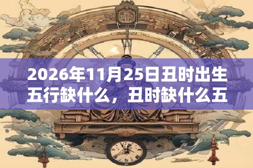 2026年11月25日丑时出生五行缺什么，丑时缺什么五行