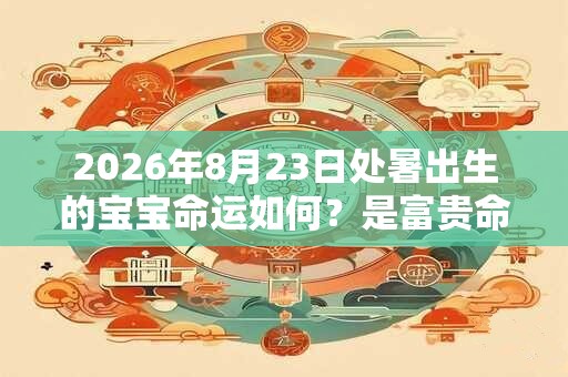 2026年8月23日处暑出生的宝宝命运如何？是富贵命吗？