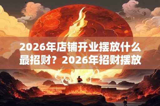 2026年店铺开业摆放什么最招财？2026年招财摆放什么好？