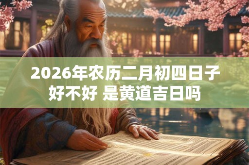 2026年农历二月初四日子好不好 是黄道吉日吗