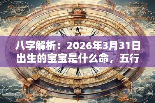 八字解析：2026年3月31日出生的宝宝是什么命，五行缺什么