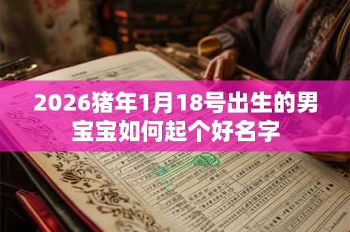 2026猪年1月18号出生的男宝宝如何起个好名字