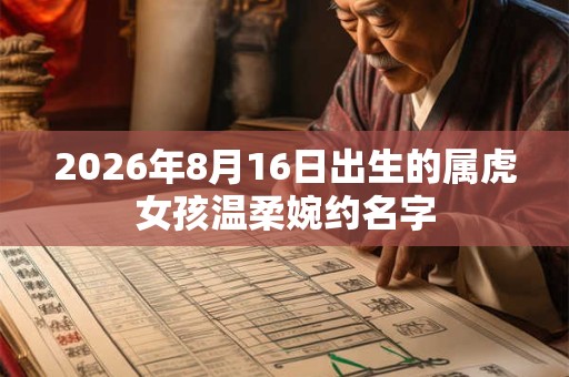 2026年8月16日出生的属虎女孩温柔婉约名字