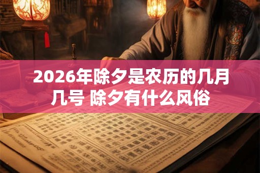 2026年除夕是农历的几月几号 除夕有什么风俗