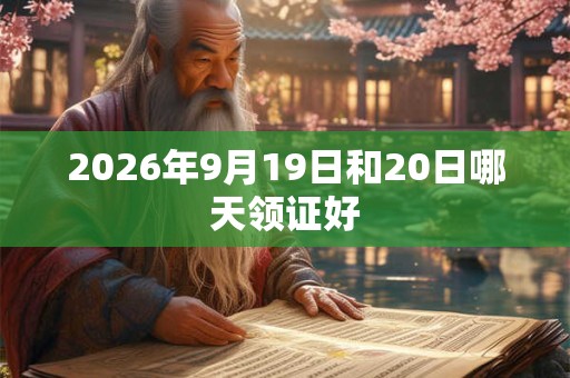 2026年9月19日和20日哪天领证好