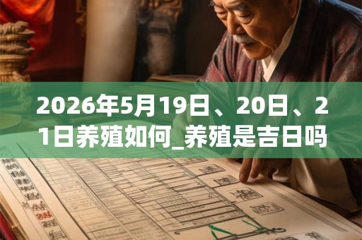 2026年5月19日、20日、21日养殖如何_养殖是吉日吗