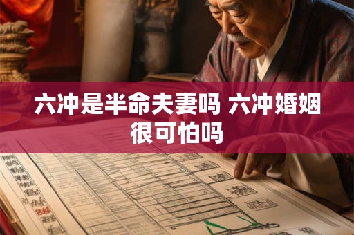 六冲是半命夫妻吗 六冲婚姻很可怕吗