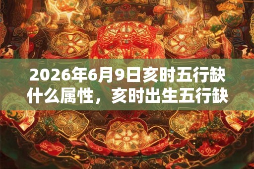 2026年6月9日亥时五行缺什么属性，亥时出生五行缺什么