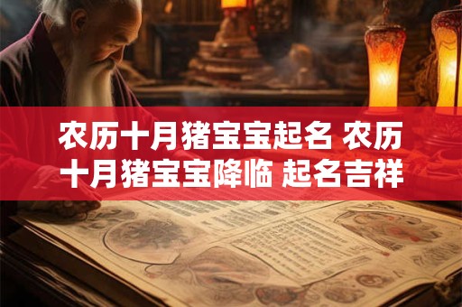 农历十月猪宝宝起名 农历十月猪宝宝降临 起名吉祥寓意深长