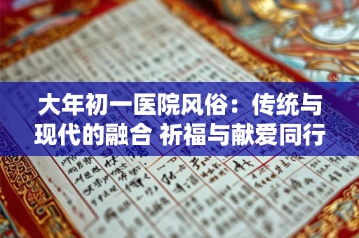 大年初一医院风俗：传统与现代的融合 祈福与献爱同行