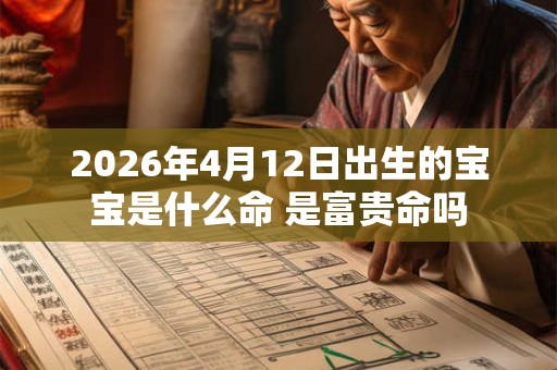 2026年4月12日出生的宝宝是什么命 是富贵命吗