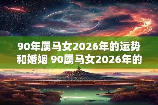 90年属马女2026年的运势和婚姻 90属马女2026年的运势和婚姻