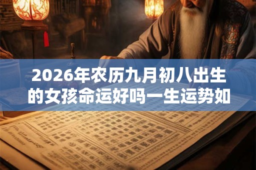2026年农历九月初八出生的女孩命运好吗一生运势如何
