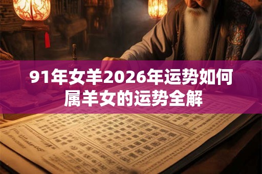 91年女羊2026年运势如何 属羊女的运势全解