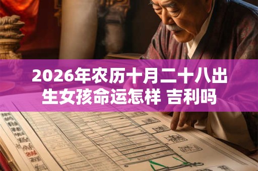 2026年农历十月二十八出生女孩命运怎样 吉利吗
