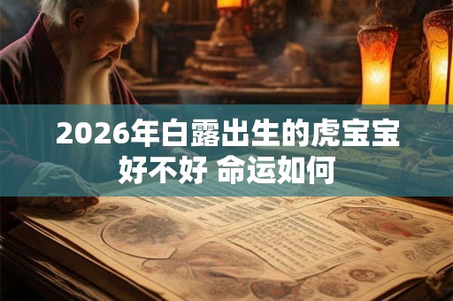 2026年白露出生的虎宝宝好不好 命运如何