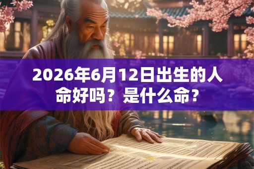 2026年6月12日出生的人命好吗？是什么命？