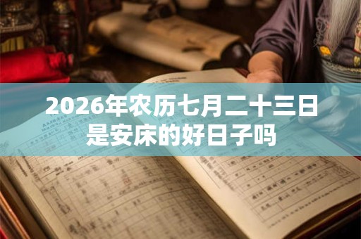 2026年农历七月二十三日是安床的好日子吗