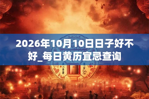2026年10月10日日子好不好_每日黄历宜忌查询