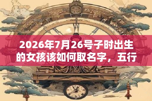 2026年7月26号子时出生的女孩该如何取名字，五行是什么