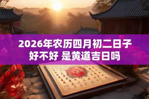 2026年农历四月初二日子好不好 是黄道吉日吗