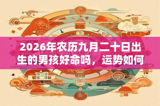 2026年农历九月二十日出生的男孩好命吗，运势如何？