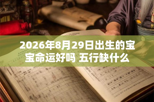 2026年8月29日出生的宝宝命运好吗 五行缺什么