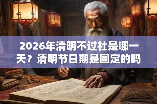 2026年清明不过社是哪一天？清明节日期是固定的吗？