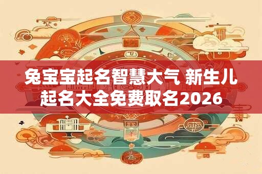 兔宝宝起名智慧大气 新生儿起名大全免费取名2026