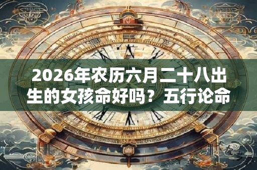 2026年农历六月二十八出生的女孩命好吗？五行论命好吗？